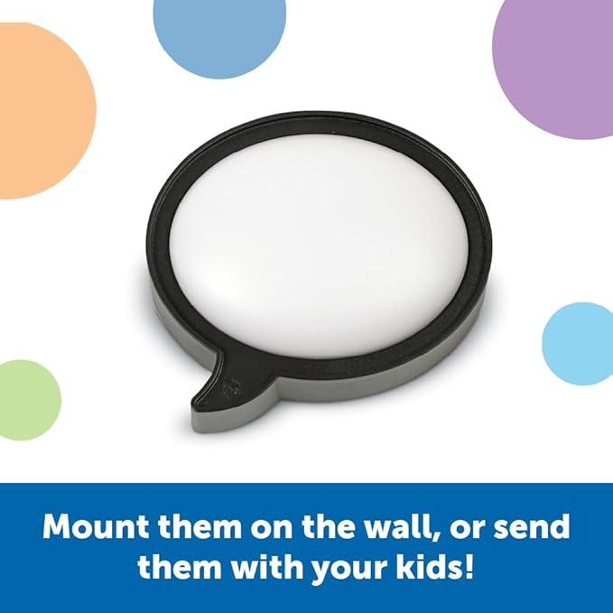 Learning Resources Message Maker Recordable Button, Social Emotional Learning Toys, Kids Easter Basket Stuffers,1 Piece