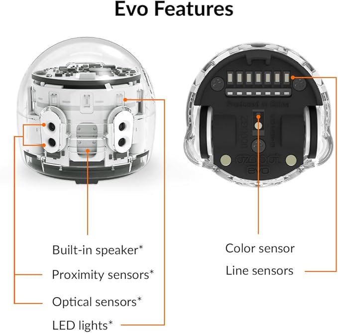 Evo Classroom Kit (18 Bots): Interactive Coding Robot, Kids Ages 5+, Includes 12 Evo Robots, Color Code Markers, Charging Cradle, Bot Stickers, Access to 700+ STEAM Lessons, Educators & Parents
