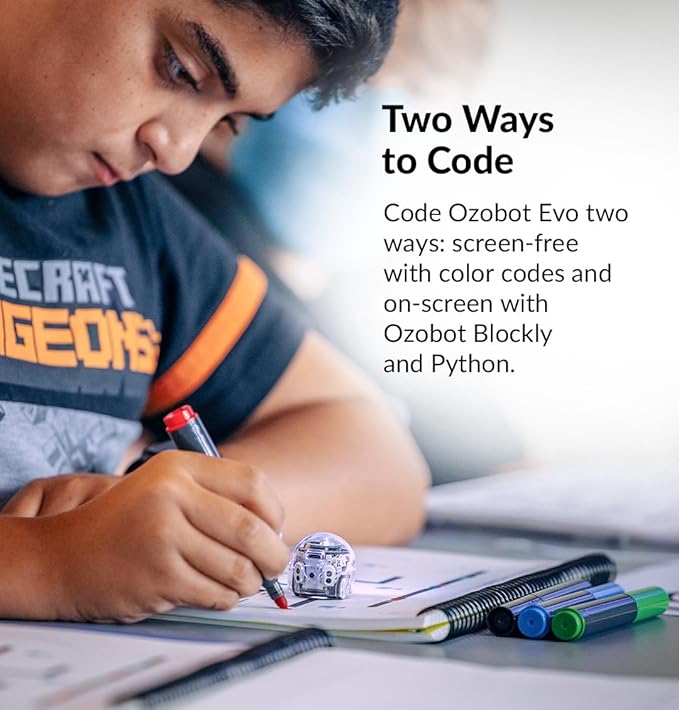 Evo Classroom Kit (18 Bots): Interactive Coding Robot, Kids Ages 5+, Includes 12 Evo Robots, Color Code Markers, Charging Cradle, Bot Stickers, Access to 700+ STEAM Lessons, Educators & Parents