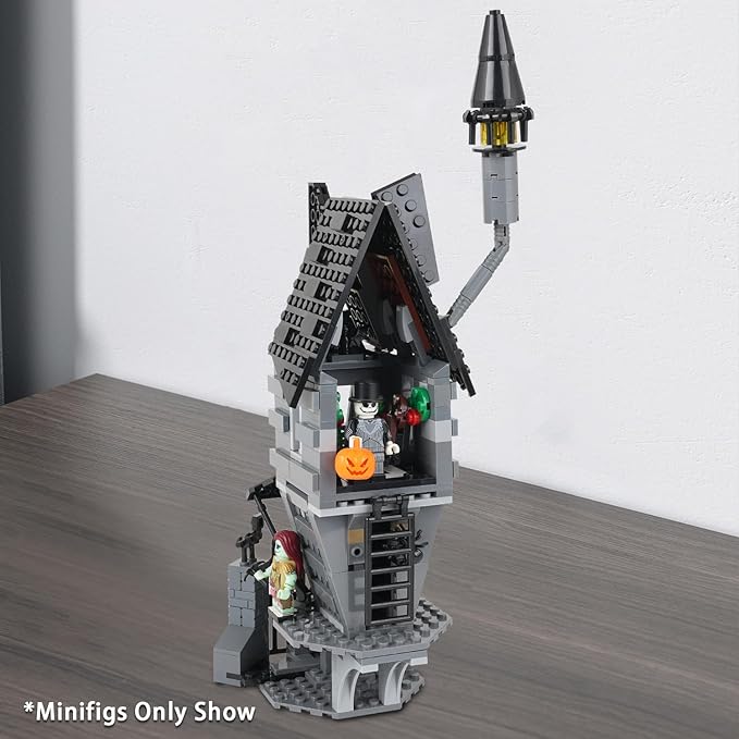 MOOXI-MOC Halloween Night Before Christmas Jack's House Sally Building Set,Creative Building Block Toy Kit Gifts for Children(443pcs)