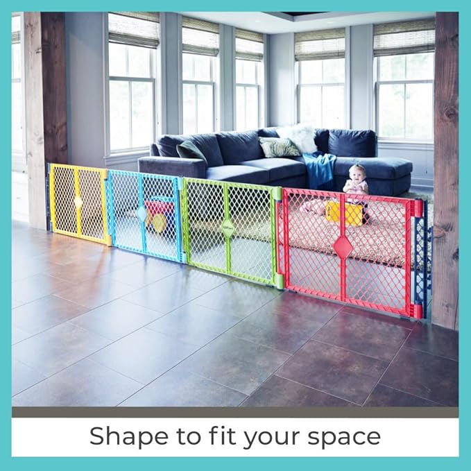 Toddleroo by North States Superyard Wall Mount Kit, Made in USA: Compatible with Superyard Classic, Colorplay, or Indoor/Outdoor 6 Panel Play Yard. Hardware kit to create extra wide barrier , Gray