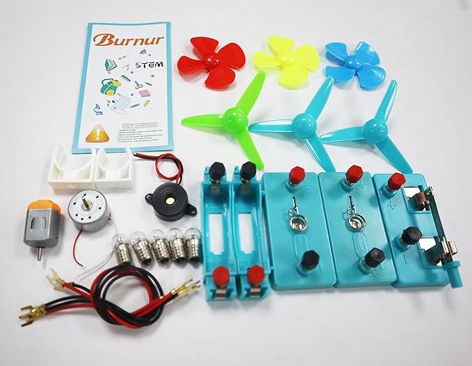 DC Electric Motor Circuit Board Kit, Science Experiments Educational Circuits Learning Kits Set for Kids DIY STEM Toys Engineering Project