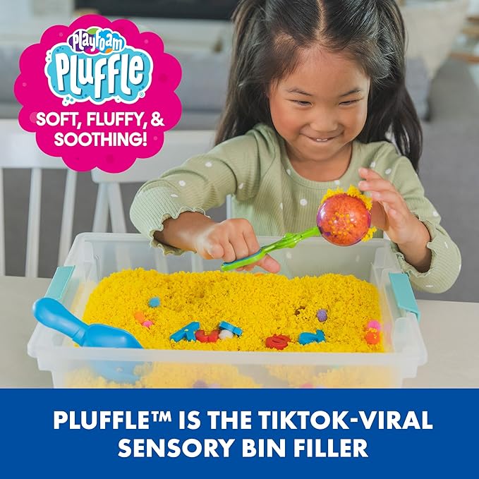 Educational Insights Playfoam Pluffle for Sensory Bins with 8 Colors, Set of 8, Ages 3+