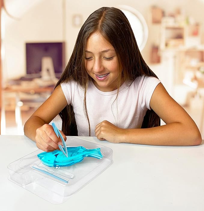 Dissect-It Simulated Synthetic Lab Dissection Toy, STEM Projects for Kids Ages 6+, Animal Science, Biology, Anatomy Home Learning Kit, Great for Young Scientists! - Piranha