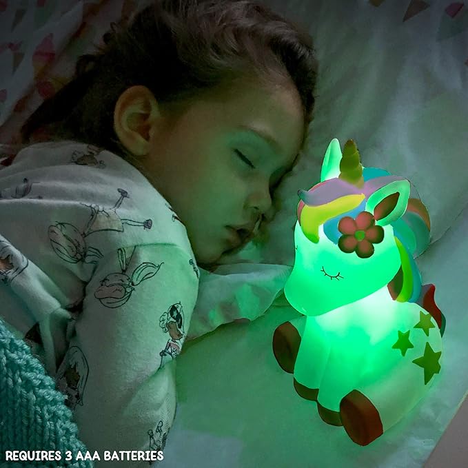 Story Magic Paint Your Own Light-Up Unicorn by Horizon Group USA, Paintable, Batteries Required, Color-Change, LED Night Light