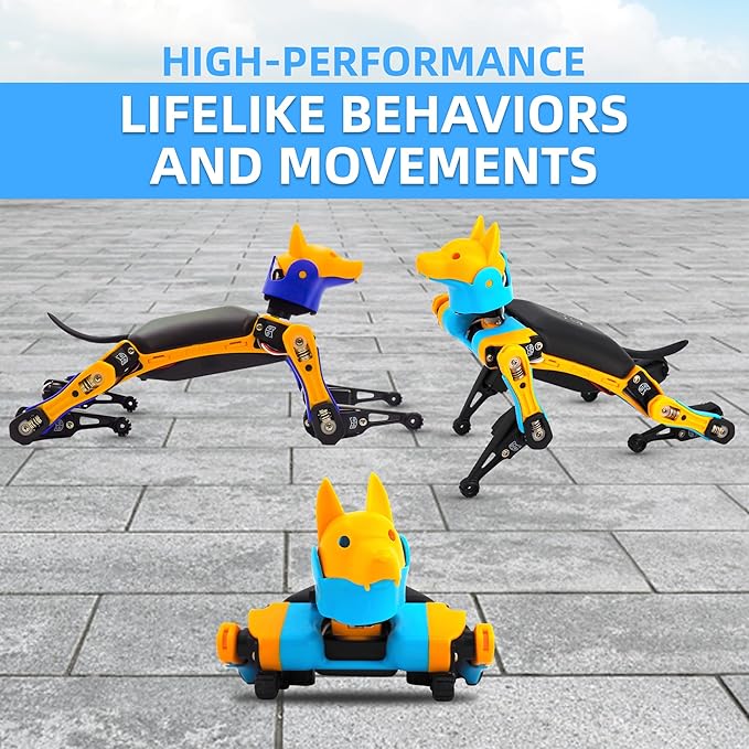 Bittle Robot Dog Kit(Construction) | Coding Smart Robot Pet, Quadruped Robot Kit for STEM & Robotics Education | Programmable Open Source, App Control IoT Robot for Engineers, Geeks, & Students