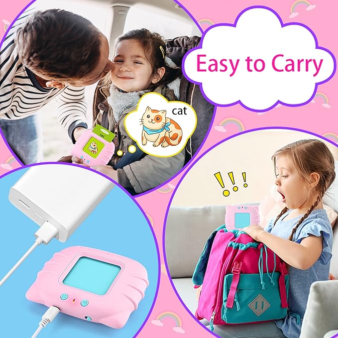 Toddler Toys Age 2-6, Girls Birthday Gift,Learning Toys for Toddlers, 224 Sight Words Educational Toys, Montessori Toys for 2 Year Old, Talking Flash Cards,Sensory Toys, Speech Therapy, Toys for Girls