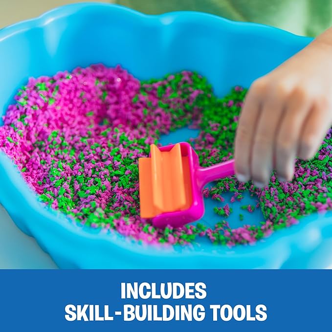 Educational Insights Playfoam Pluffle Sensory Station with 2 Colors of Playfoam Pluffle for Sensory Bins, Ages 3+
