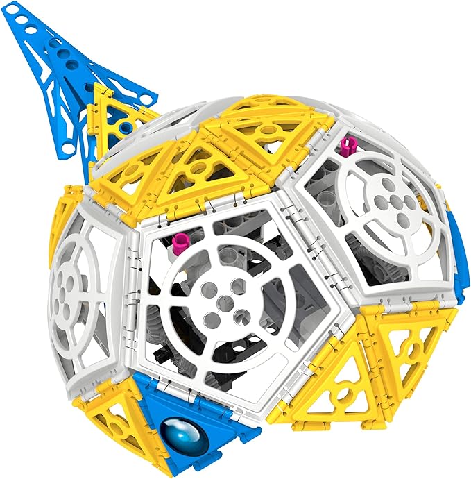 Thames & Kosmos Robotics: Smart Machines - Super Sphere STEM Experiment Kit | Build & Program a 9-inch Robotic Sphere + 6 Other Robot Models | Basic Coding | Color Manual | Requires Tablet, Smartphone
