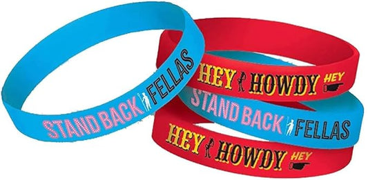 "Toy Story 4" Blue and Red Party Favor Rubber Bracelets, 4 Ct.