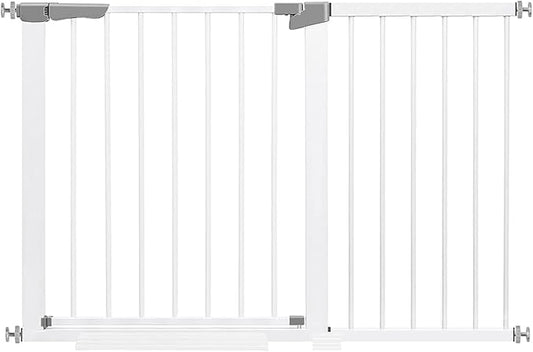 Baby Gate for The House Indoor/Outdoor, Retractable Baby Gate for Stairs, Dog Gate for Doorways Hallways, Extra Tall Child Safety Gate Extends Up to Extra Wide, Easy Fit Pet Gate.