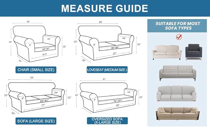 100% Waterproof Jacquard Fabric Couch Cover, Dual Layer with TPU Film, Leakproof High Elasticity Non-Slip Washable Furniture Protector for Pets, Dogs, Cats and Kids (Oversized Sofa,Chocolate)