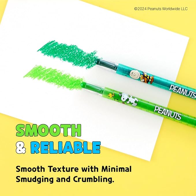 'Peanuts' Crayons 12 Count Color Set