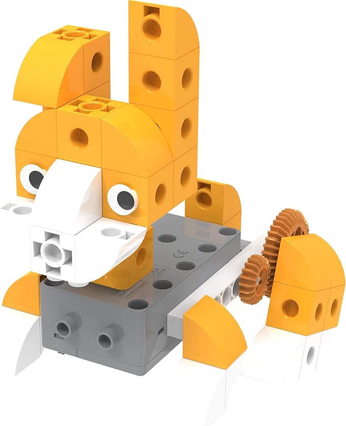 Thames & Kosmos Kids First Robot Pet Shop: Owls, French Bulldogs, Sloths & More! STEM Experiment Kit for Young Engineers | Build 8 Motorized Robots of Cute Animals | Play & Learn with Storybook Manual