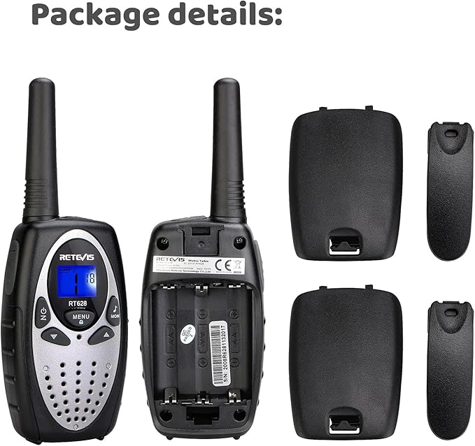 Retevis RT628 Walkie Talkies for Kids,Toy Gifts for 6-12 Year Old Boys Girls,Kid Gifts Walkie Talkie for Adults Outdoor Camping Hiking(Silvery 1 Pair)