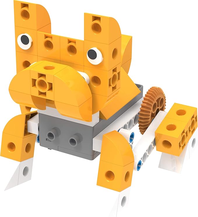 Thames & Kosmos Kids First Robot Pet Shop: Owls, French Bulldogs, Sloths & More! STEM Experiment Kit for Young Engineers | Build 8 Motorized Robots of Cute Animals | Play & Learn with Storybook Manual