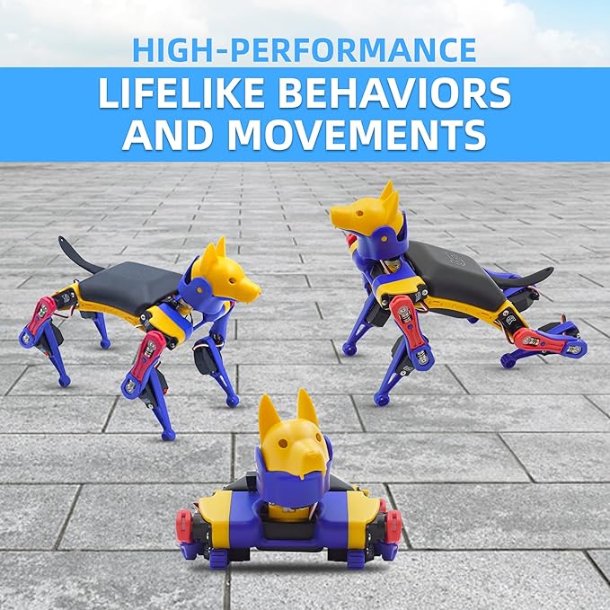 Robot Dog Bittle X (Pre-Assembled) | Robotics Kit | Coding Smart Robot Kit, Voice Control Smart IoT Robot | Programmable Quadruped Robot, Open Source Legged Robot, STEM & Robotics Education