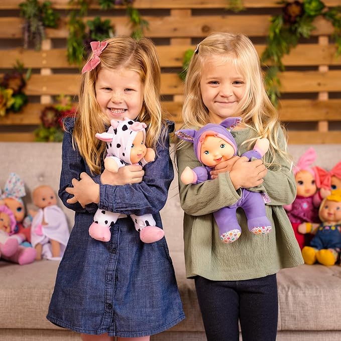 Baby's First Soft & Cuddly Baby Kisses (Bilingual English-Spanish) Doll - Dressed in Print Top and Leggings - Press her Tummy for a Sweet Kisses Sounds and Says I Love You